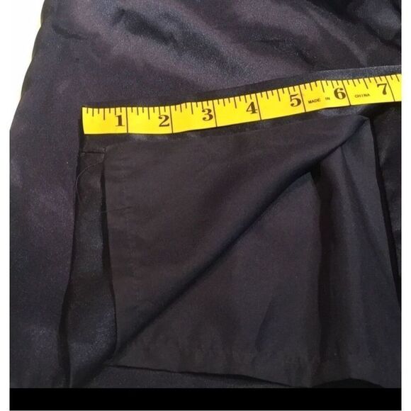 Strapless Blue Satin-Like Mini Dress with Pockets – Size 2 - Picture 10 of 13